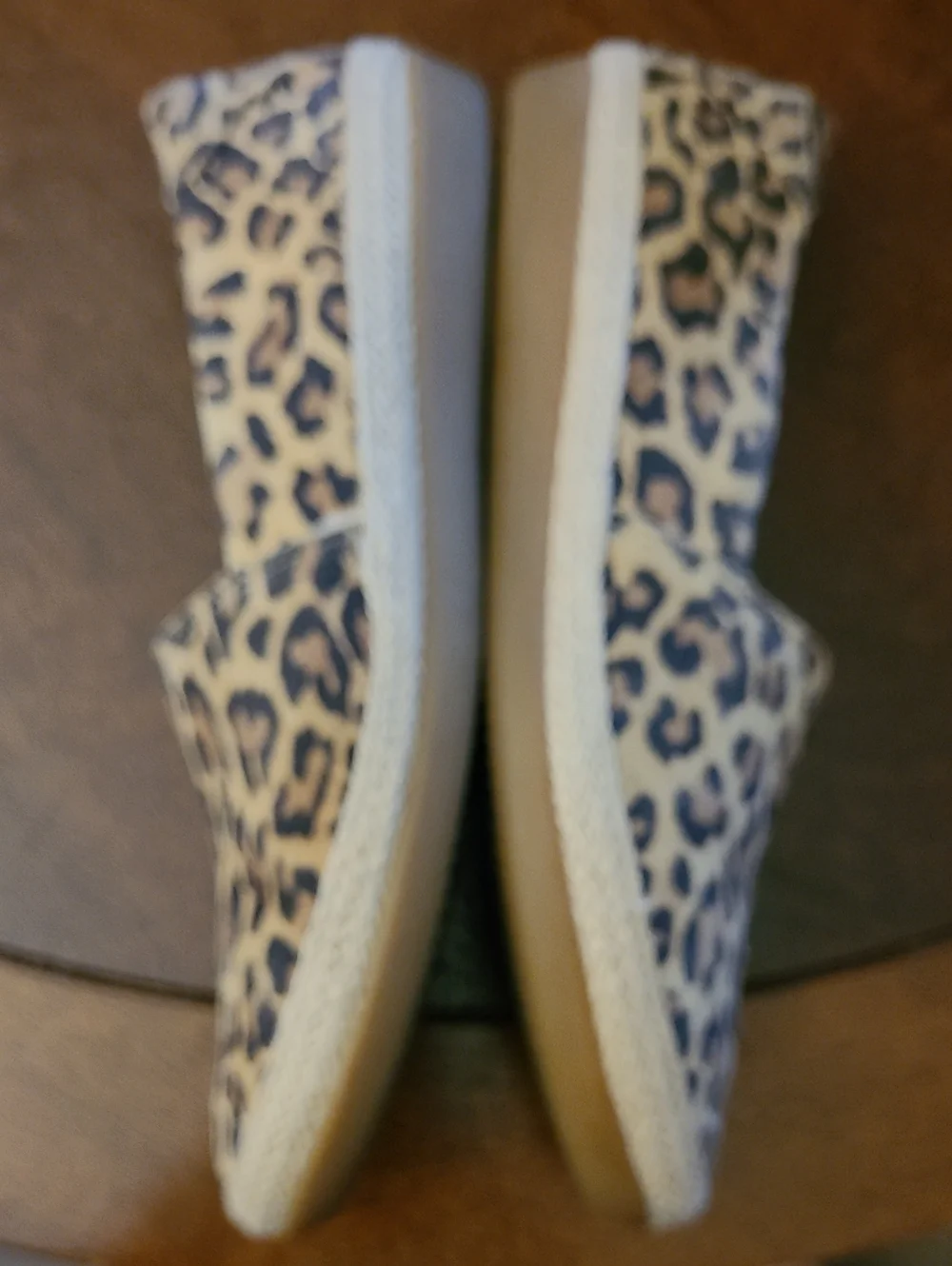 Clarks - Leopard Print Slip-On Espadrilles - Women Size 7M